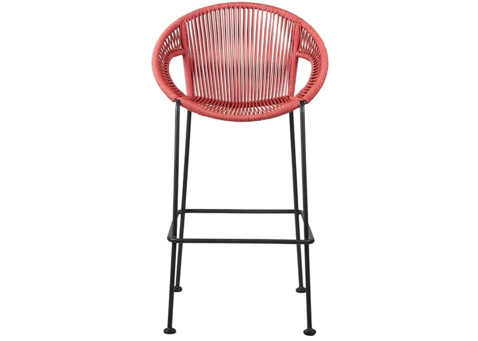 Armen Living Acapulco 30" Brick Red Bar Stool