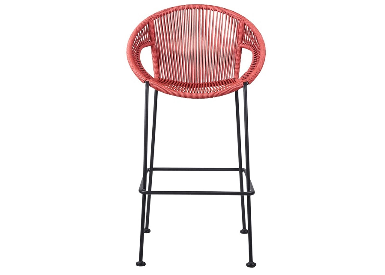 Armen Living Acapulco 30" Brick Red Bar Stool