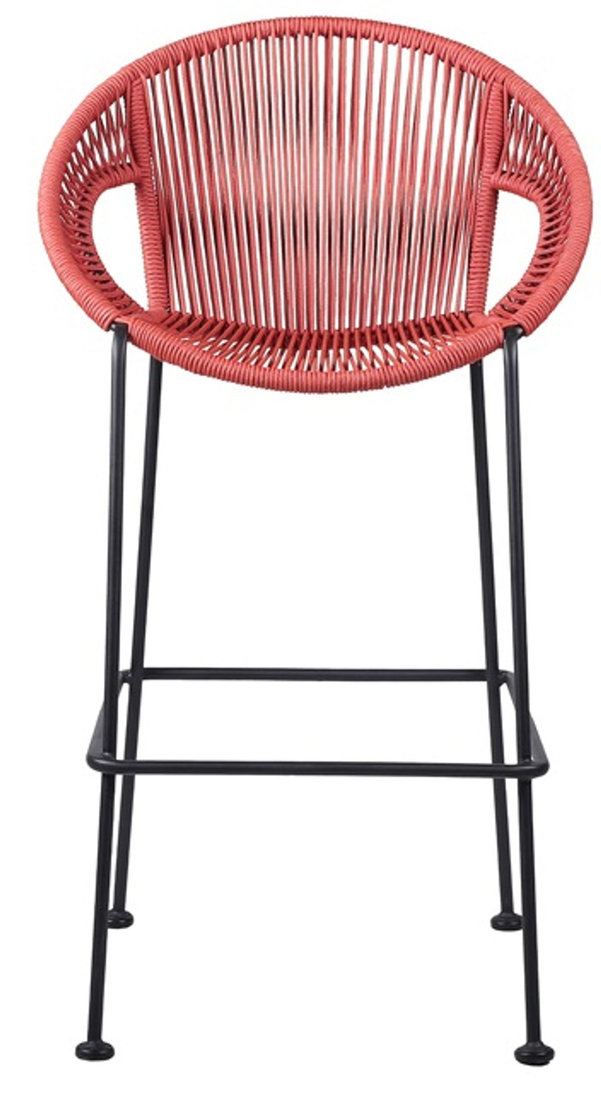 Armen Living Acapulco 30" Brick Red Bar Stool