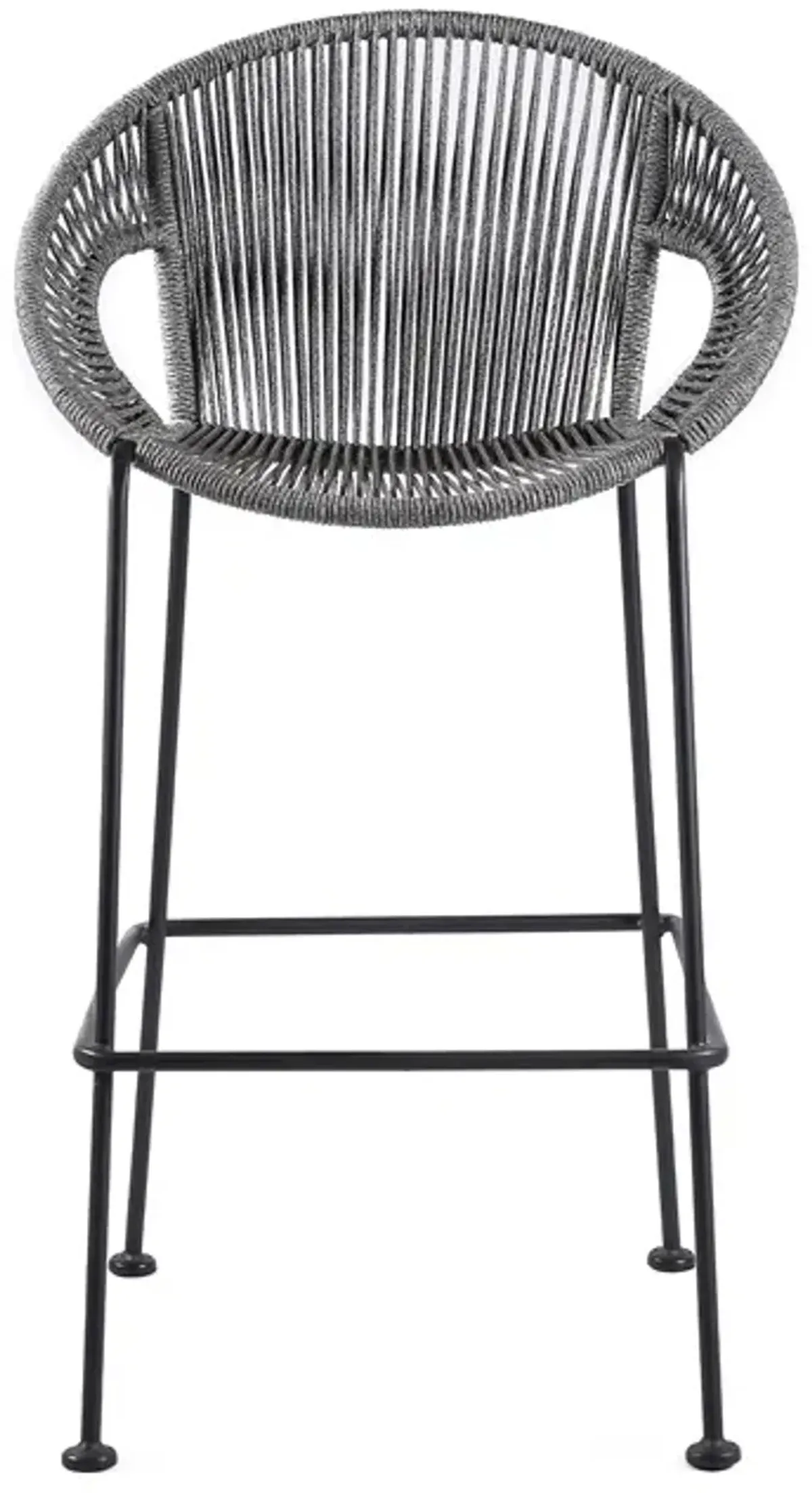 Armen Living Acapulco 26" Gray Bar Stool