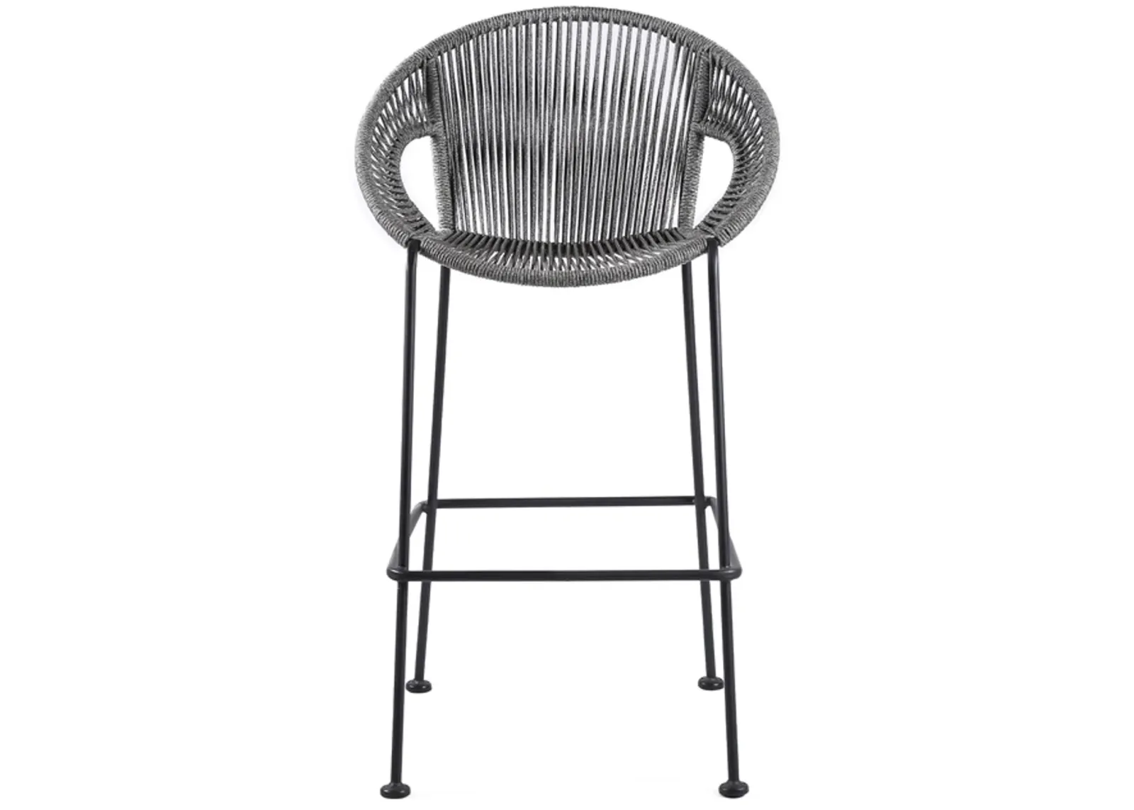 Armen Living Acapulco 26" Gray Bar Stool