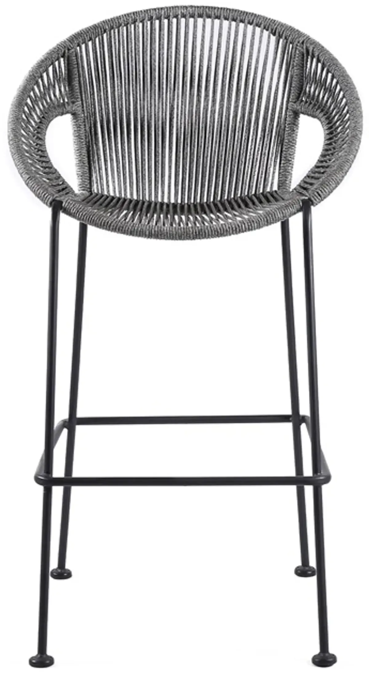 Armen Living Acapulco 26" Gray Bar Stool