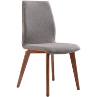 Armen Living Archie 2-Piece Gray Dining Chairs