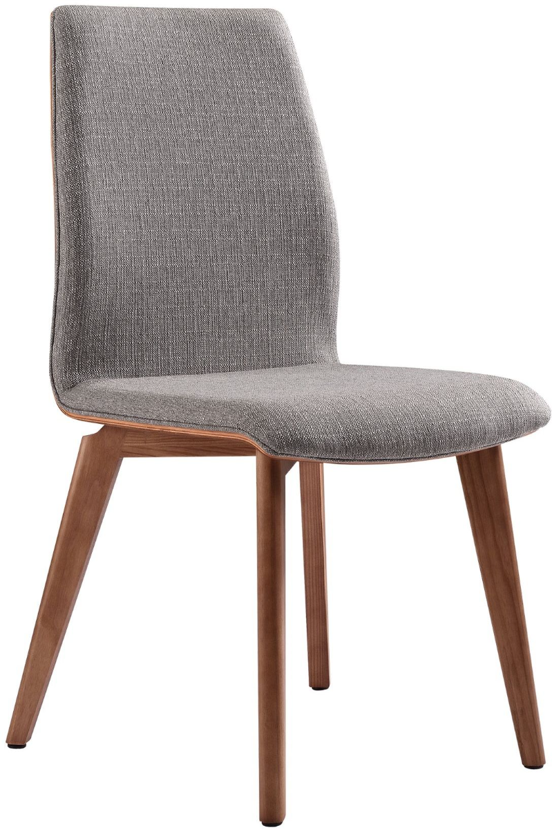 Armen Living Archie 2-Piece Gray Dining Chairs