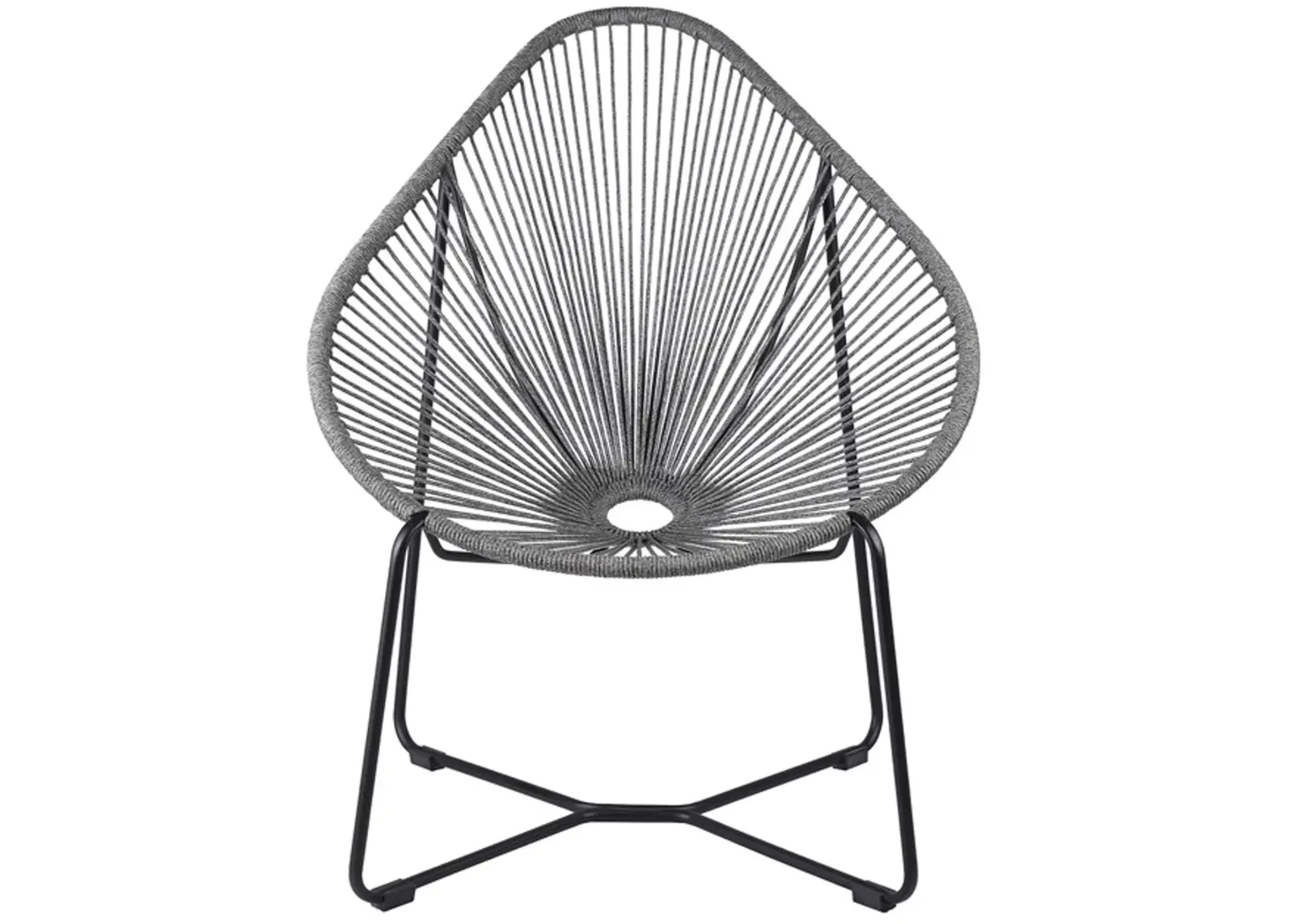 Armen Living Acapulco Gray Lounge Chair