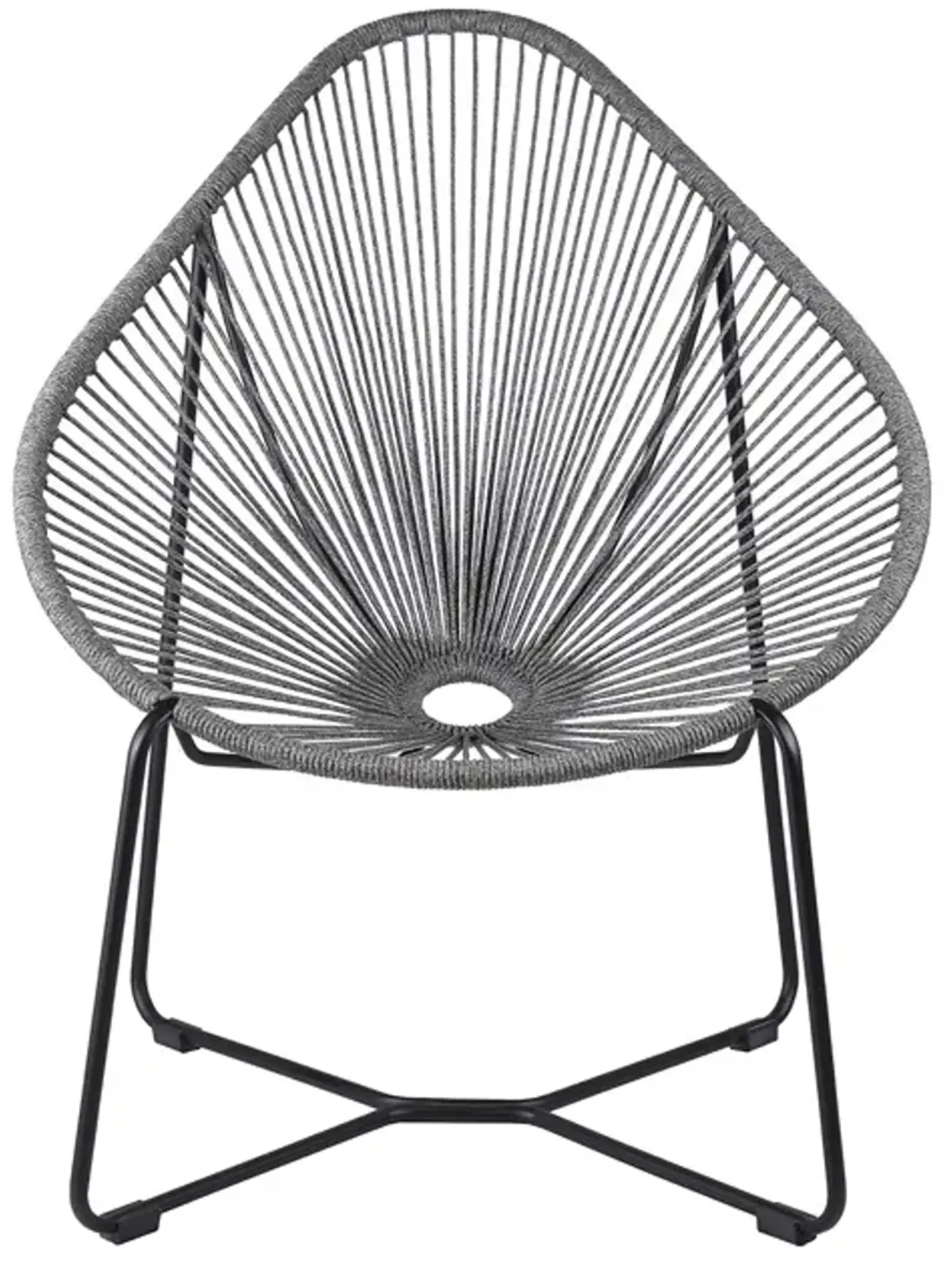 Armen Living Acapulco Gray Lounge Chair