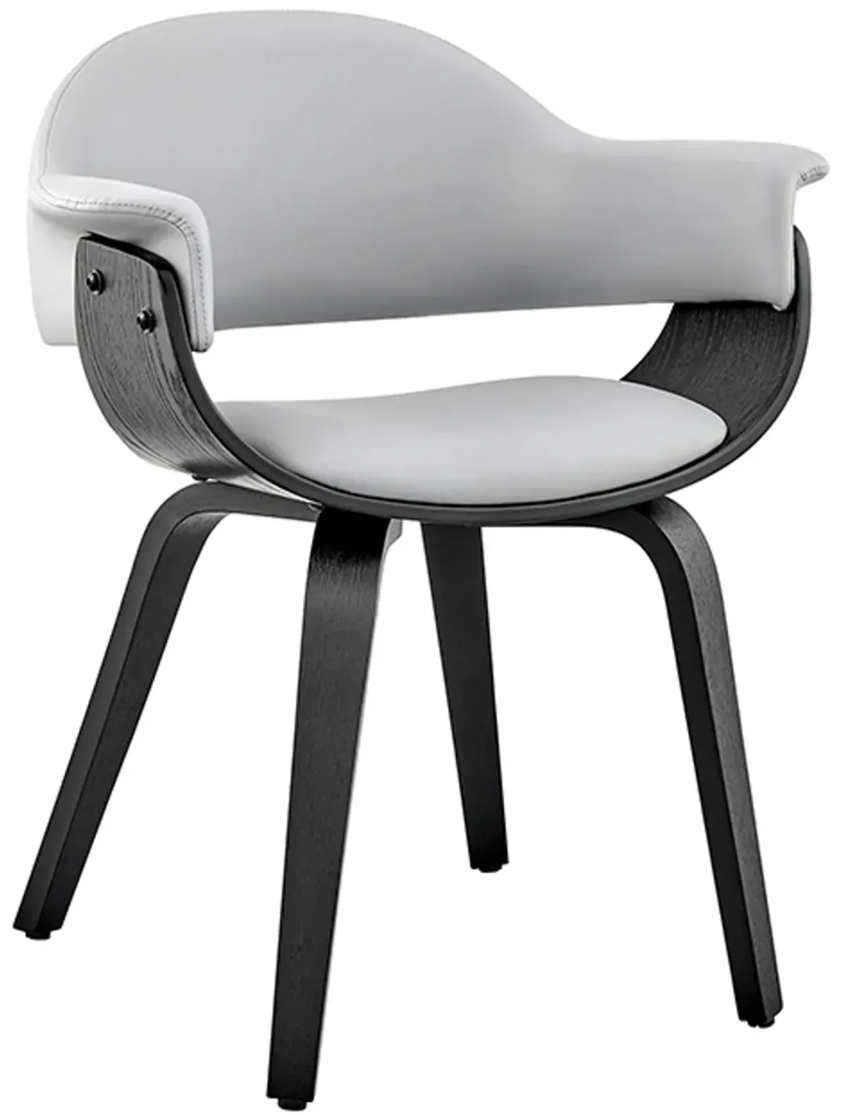 Armen Living Adalyn Gray/Black Dining Chair