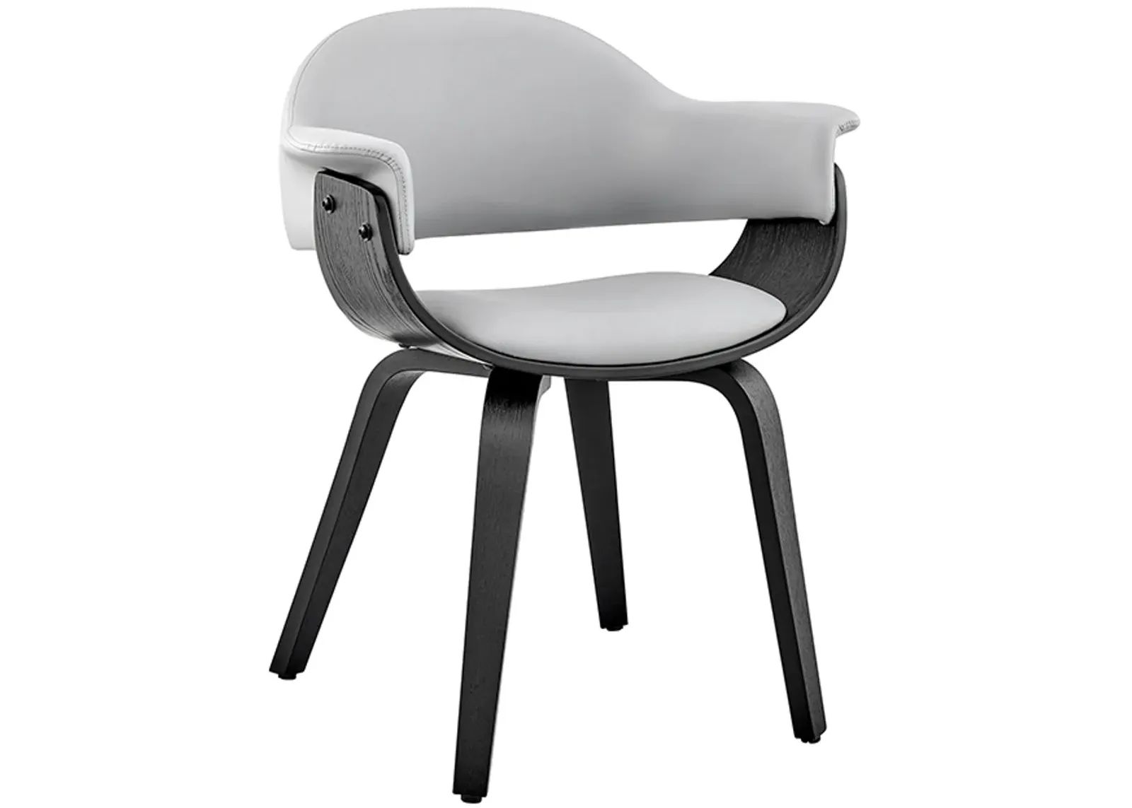 Armen Living Adalyn Gray/Black Dining Chair