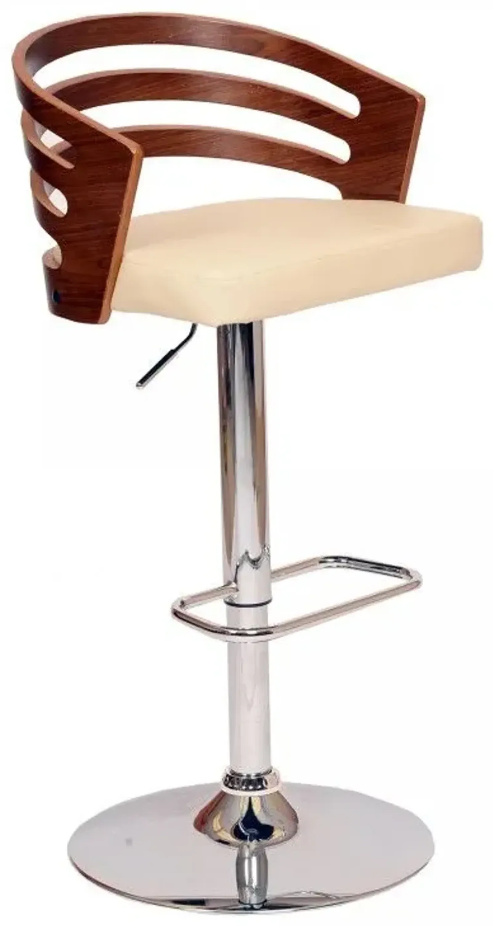 Armen Living Adele Cream Swivel Bar Stool