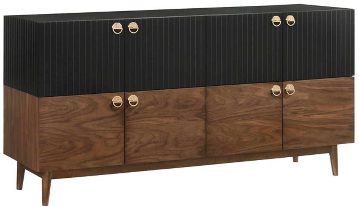 Armen Living Amigo Black/Walnut Buffet