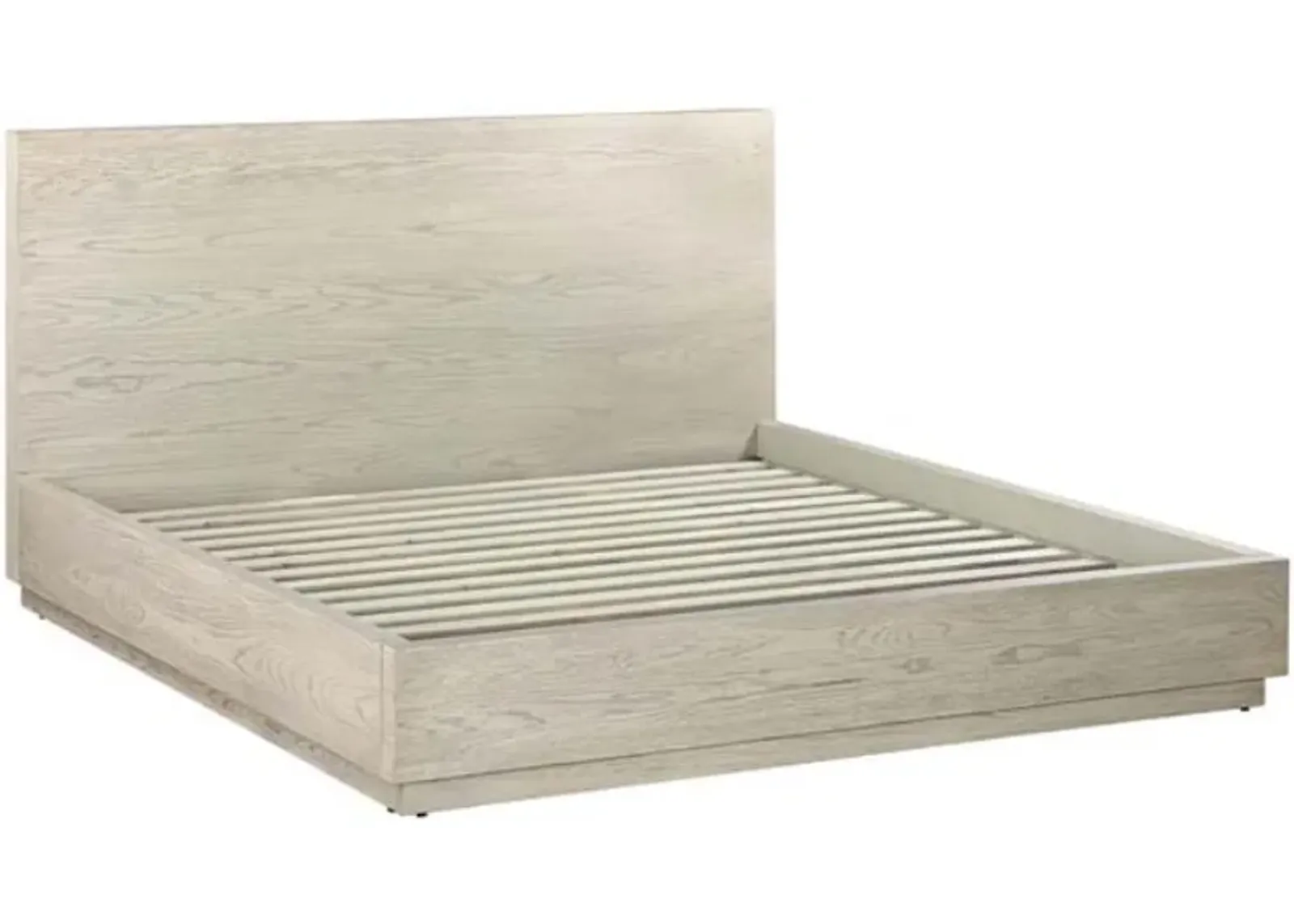 Armen Living Abbey Silver Grey Oak King Platform Bed