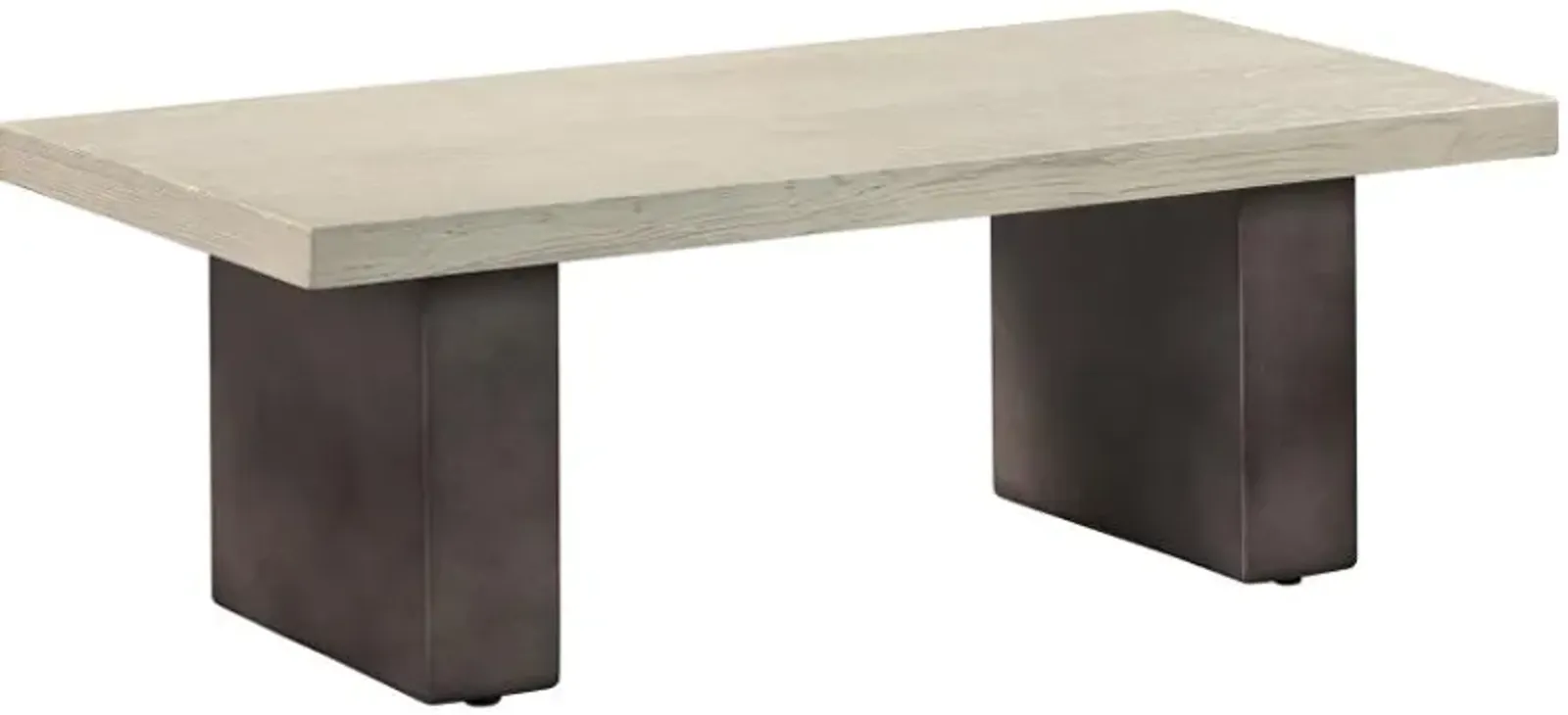 Armen Living Abbey Light Gray Dining Table with Silver Grey Base 