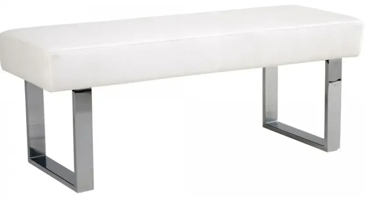 Armen Living Amanda White Bench