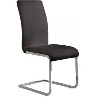 Armen Living Amanda 2-Piece Black Side Chairs