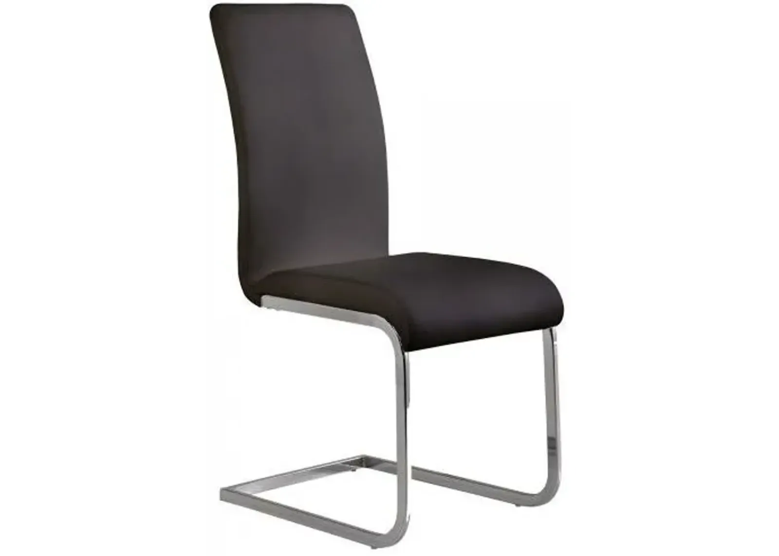 Armen Living Amanda 2-Piece Black Side Chairs