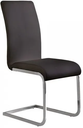 Armen Living Amanda 2-Piece Black Side Chairs