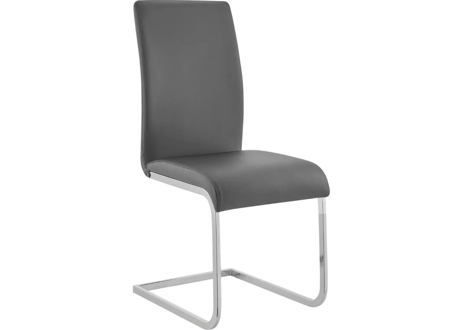 Armen Living Amanda 2-Piece Gray Side Chairs