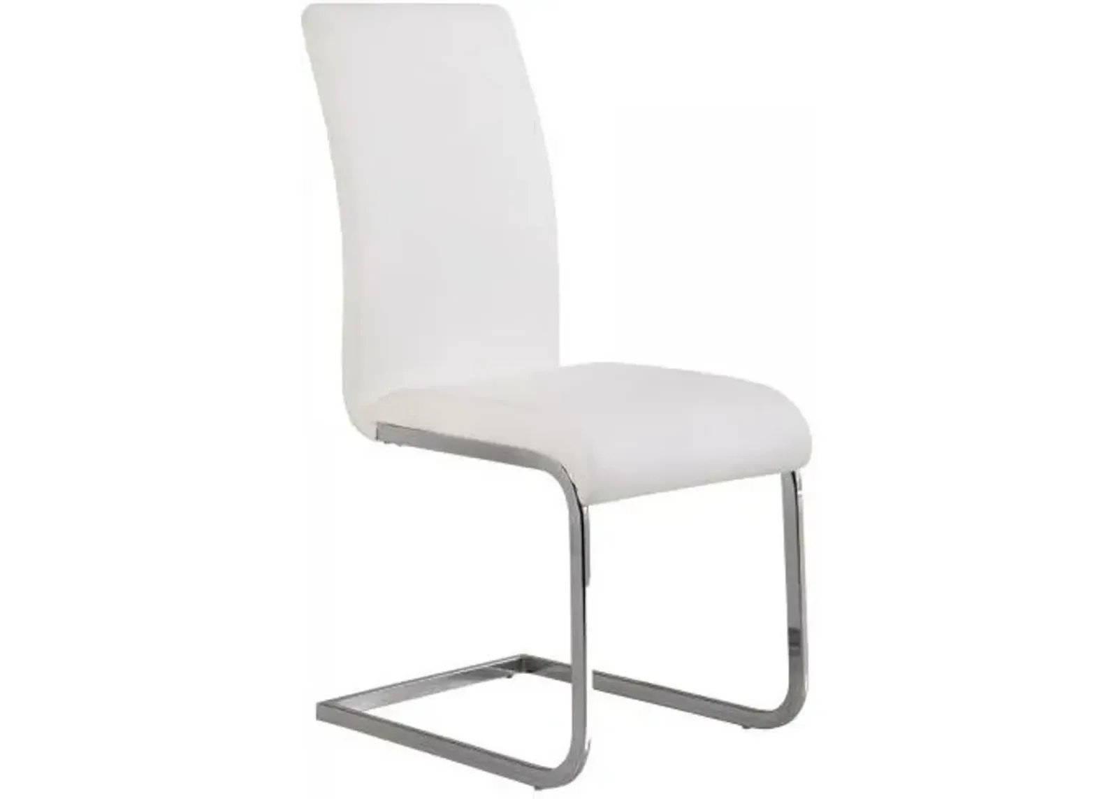 Armen Living Amanda 2-Piece White Side Chairs