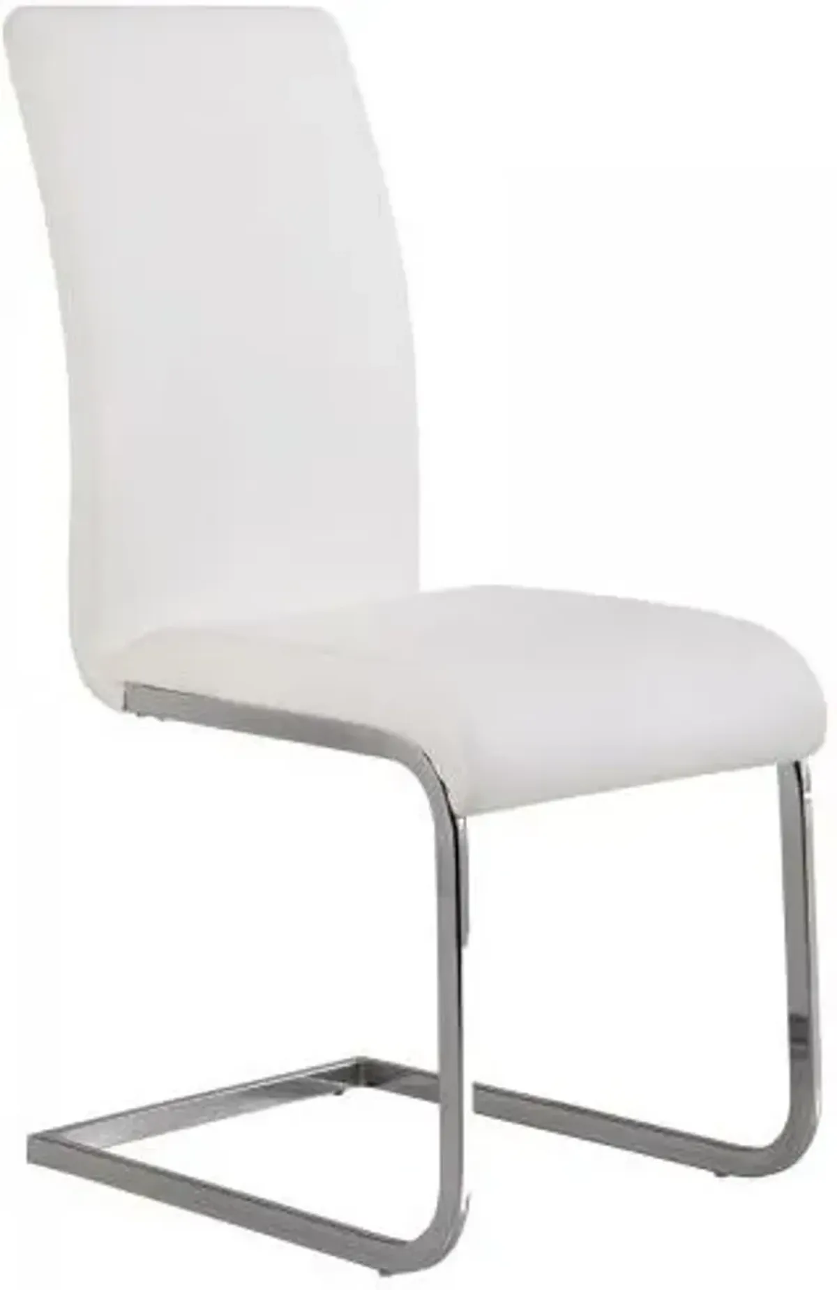 Armen Living Amanda 2-Piece White Side Chairs