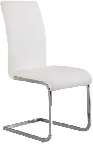 Armen Living Amanda 2-Piece White Side Chairs