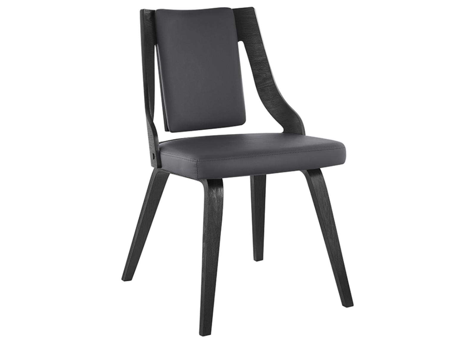 Armen Living Aniston 2-Piece Gray Dining Chairs