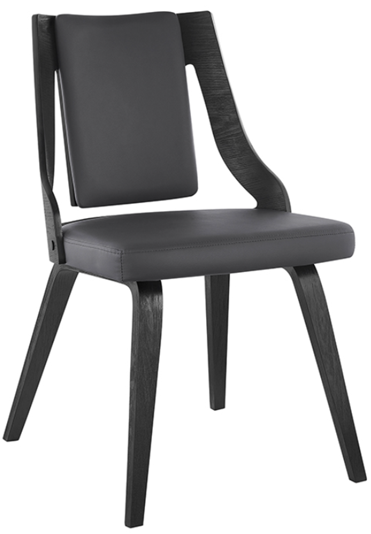 Armen Living Aniston 2-Piece Gray Dining Chairs