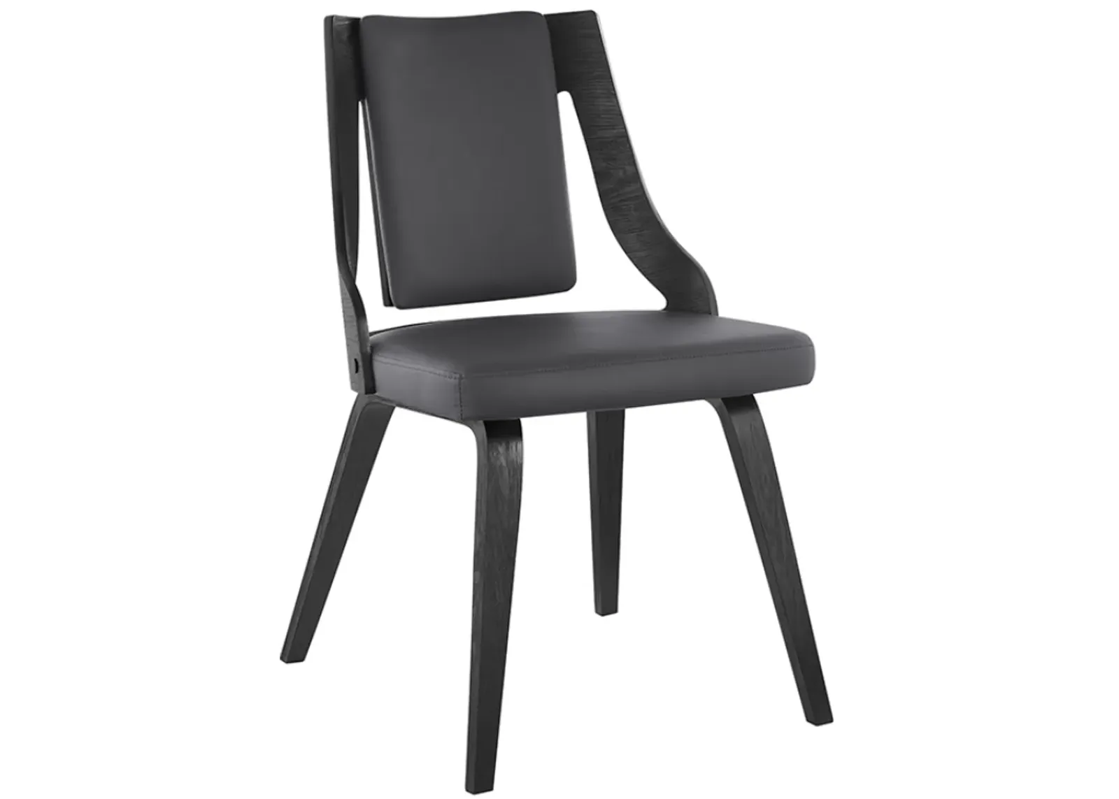 Armen Living Aniston 2-Piece Gray Dining Chairs