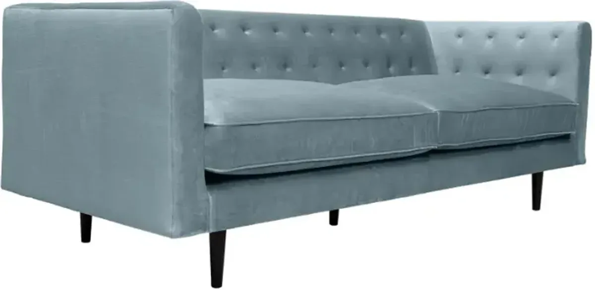 Armen Living Annabelle Bluestone Velvet Sofa