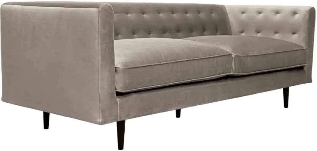 Armen Living Annabelle Fossil Gray Velvet Sofa