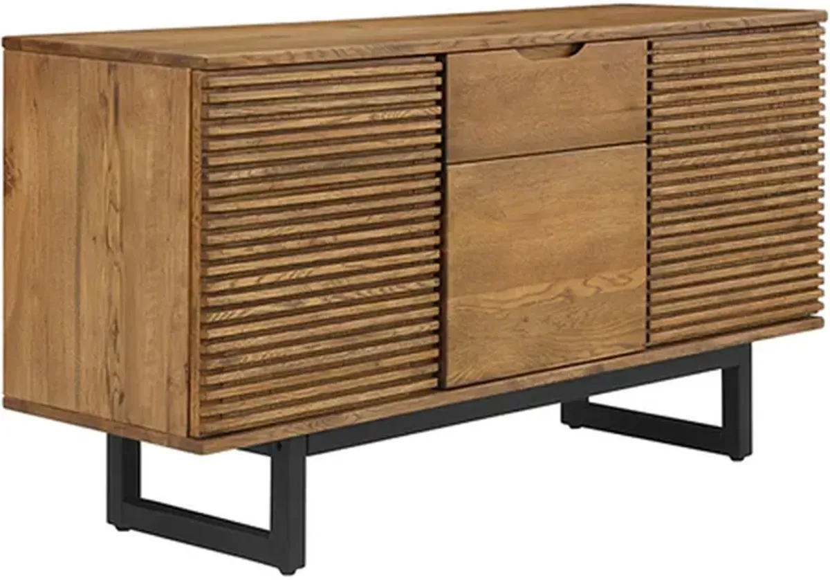 Armen Living Aldo Brown Sideboard Buffet Cabinet