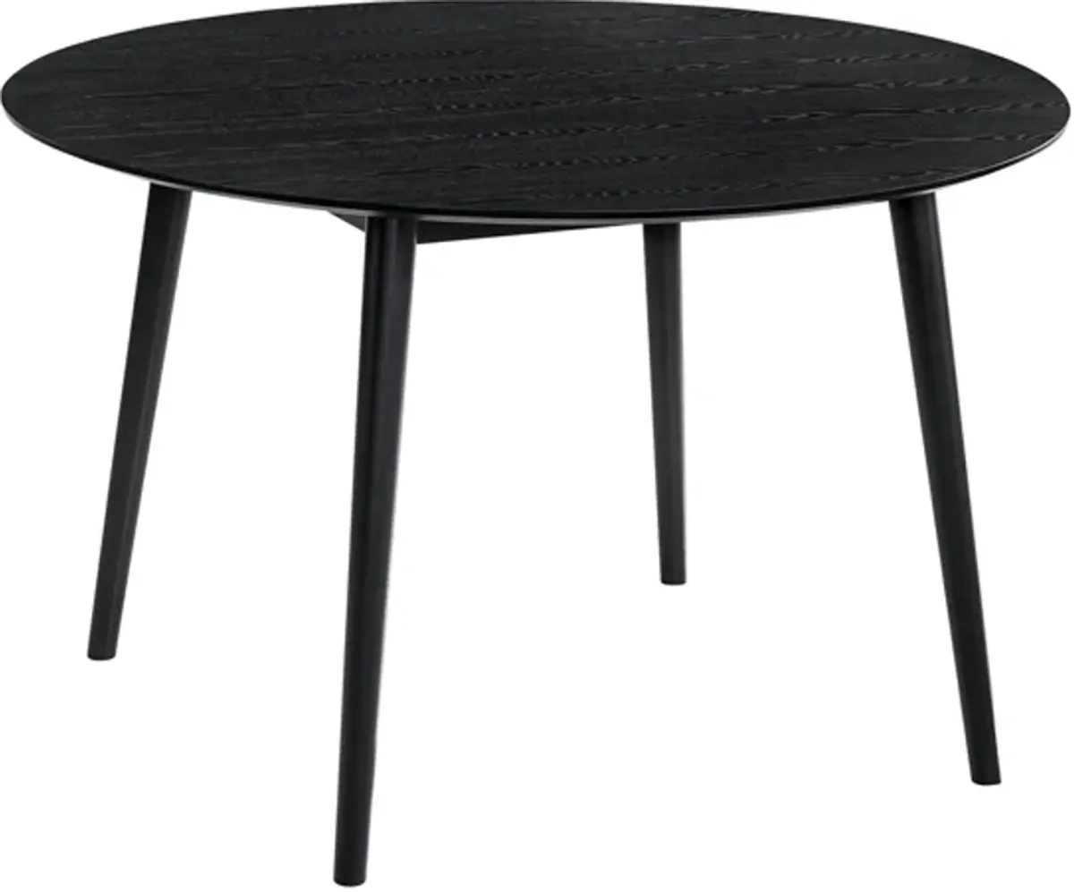 Armen Living Arcadia Black 48" Round Dining Table