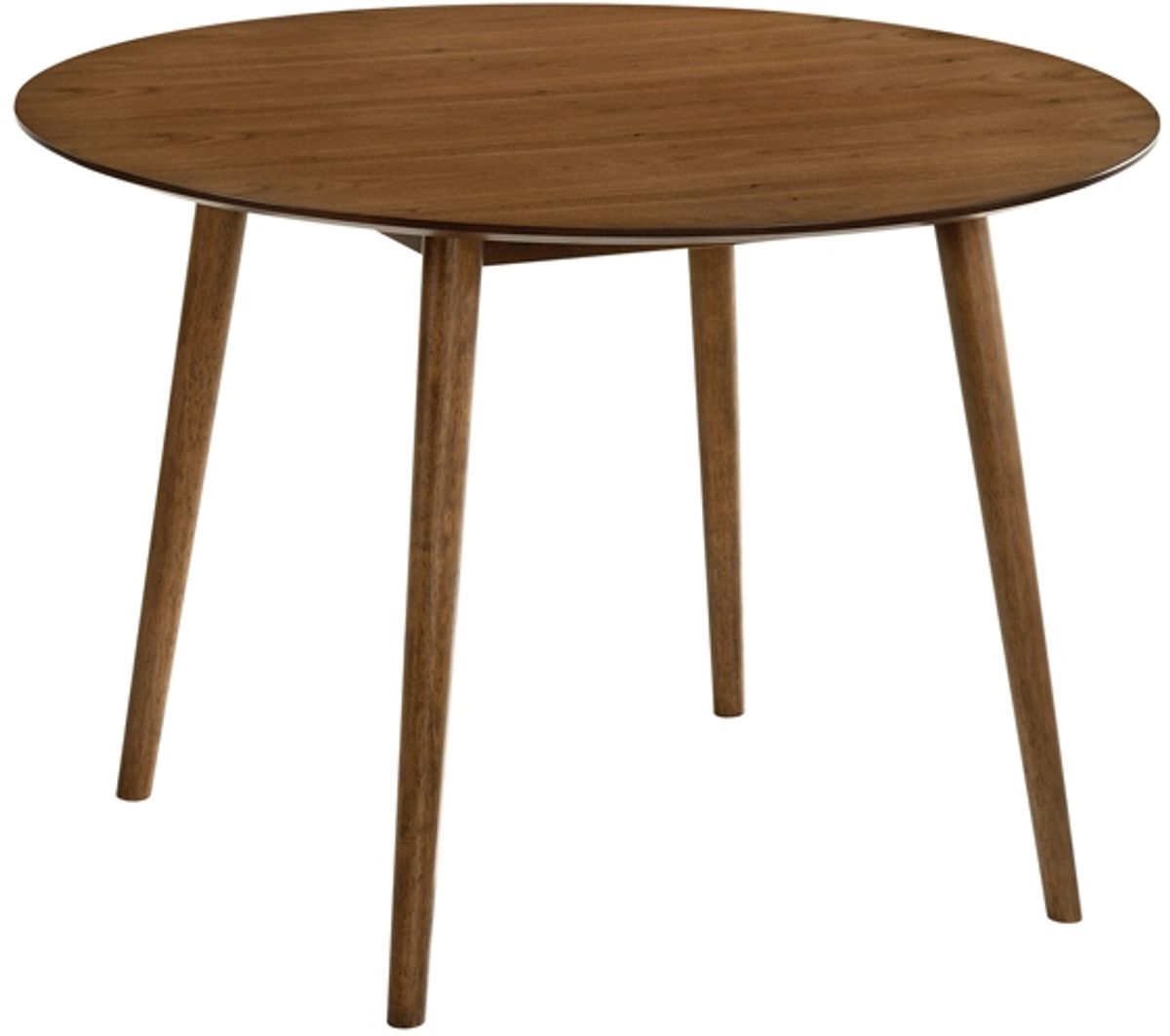 Armen Living Arcadia Walnut 42" Round Dining Table