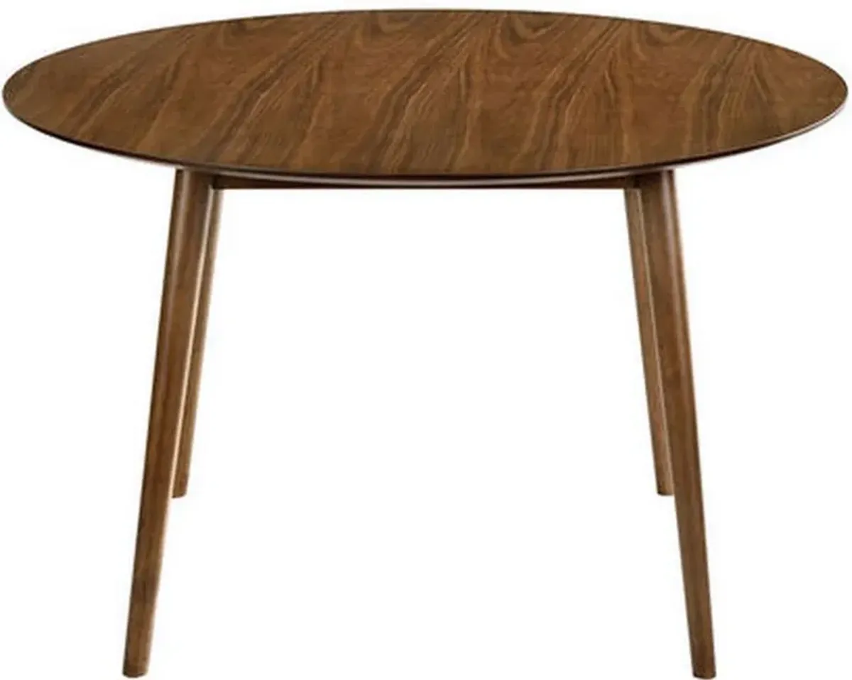 Armen Living Arcadia Walnut 48" Round Dining Table