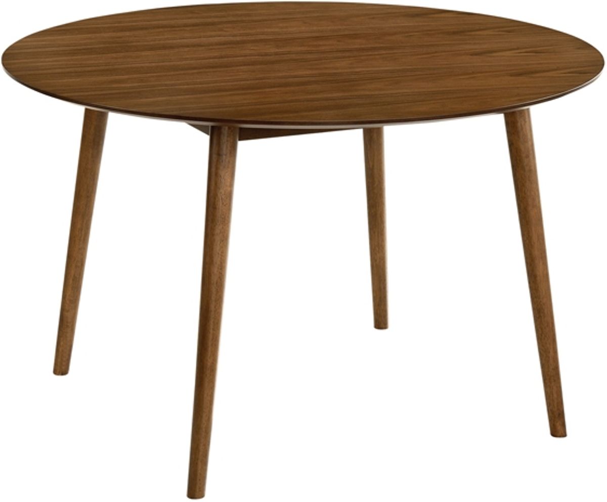 Armen Living Arcadia Walnut 48" Round Dining Table