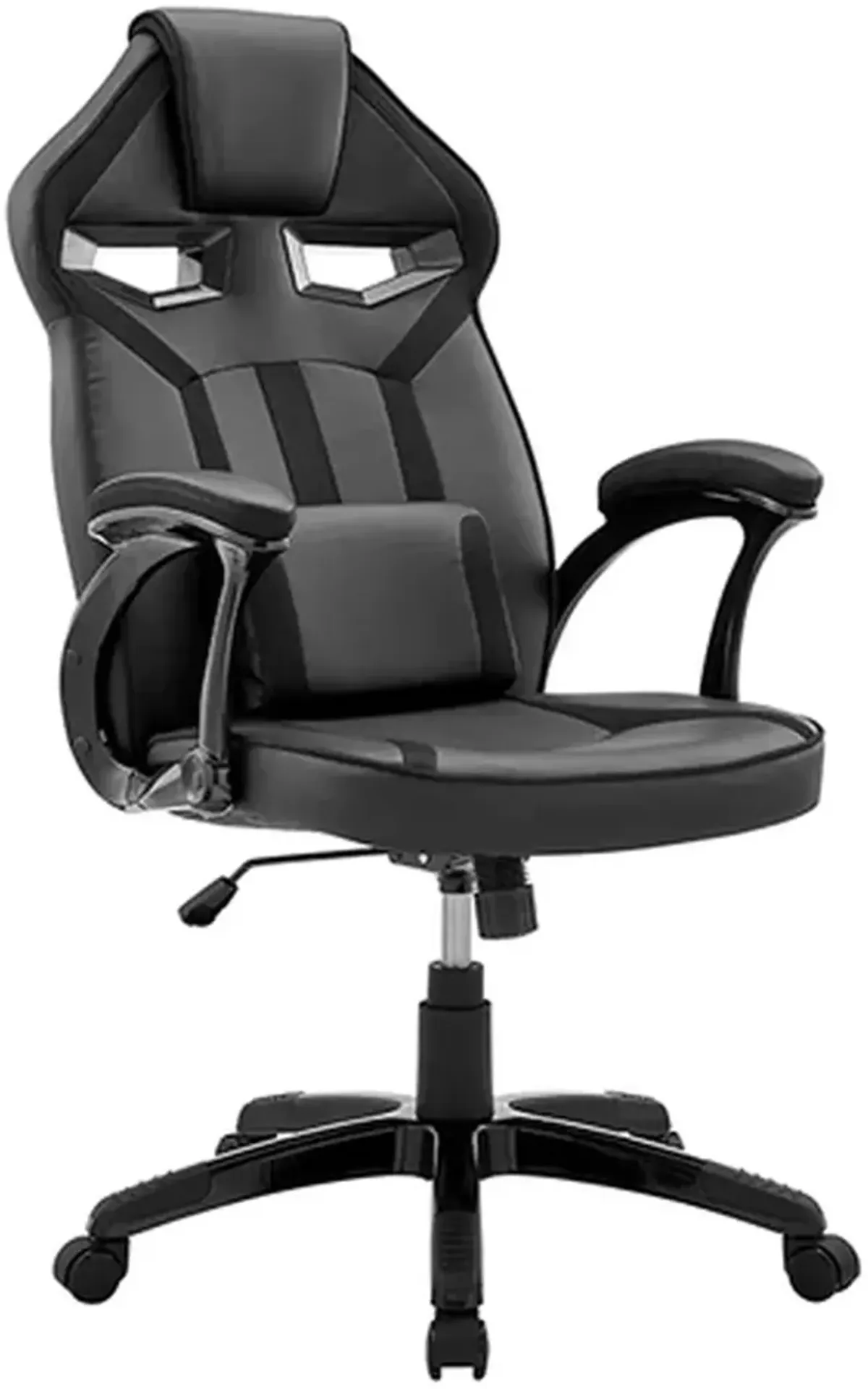 Armen Living Aspect Black Adjustable Racing Gaming Chair