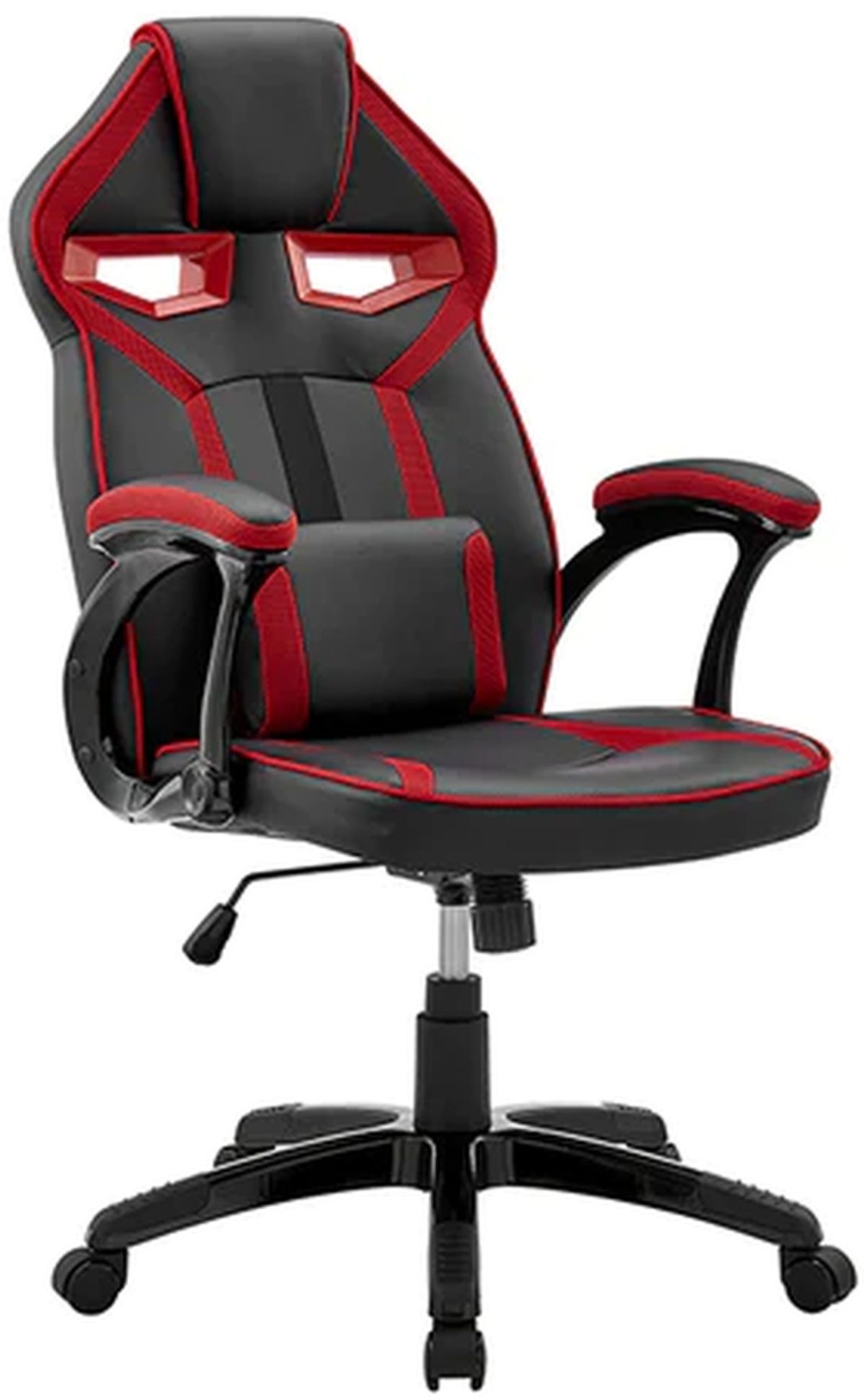 Armen Living Aspect Black/Red Adjustable Racing Gaming Chair