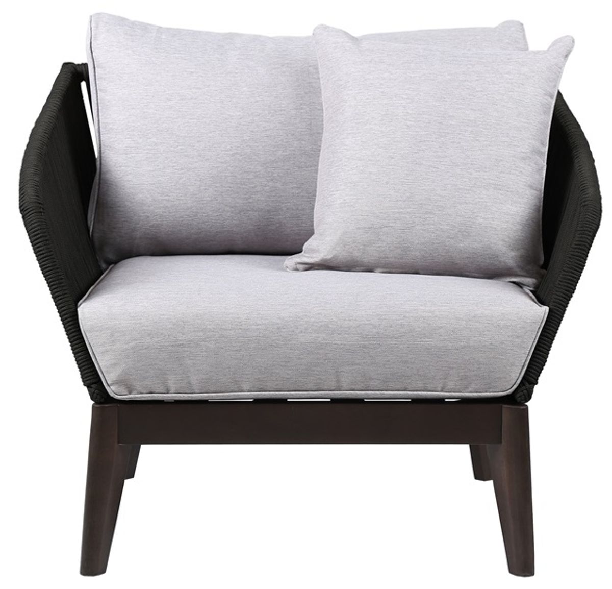 Armen Living Arno Charcoal/Gray Club Chair