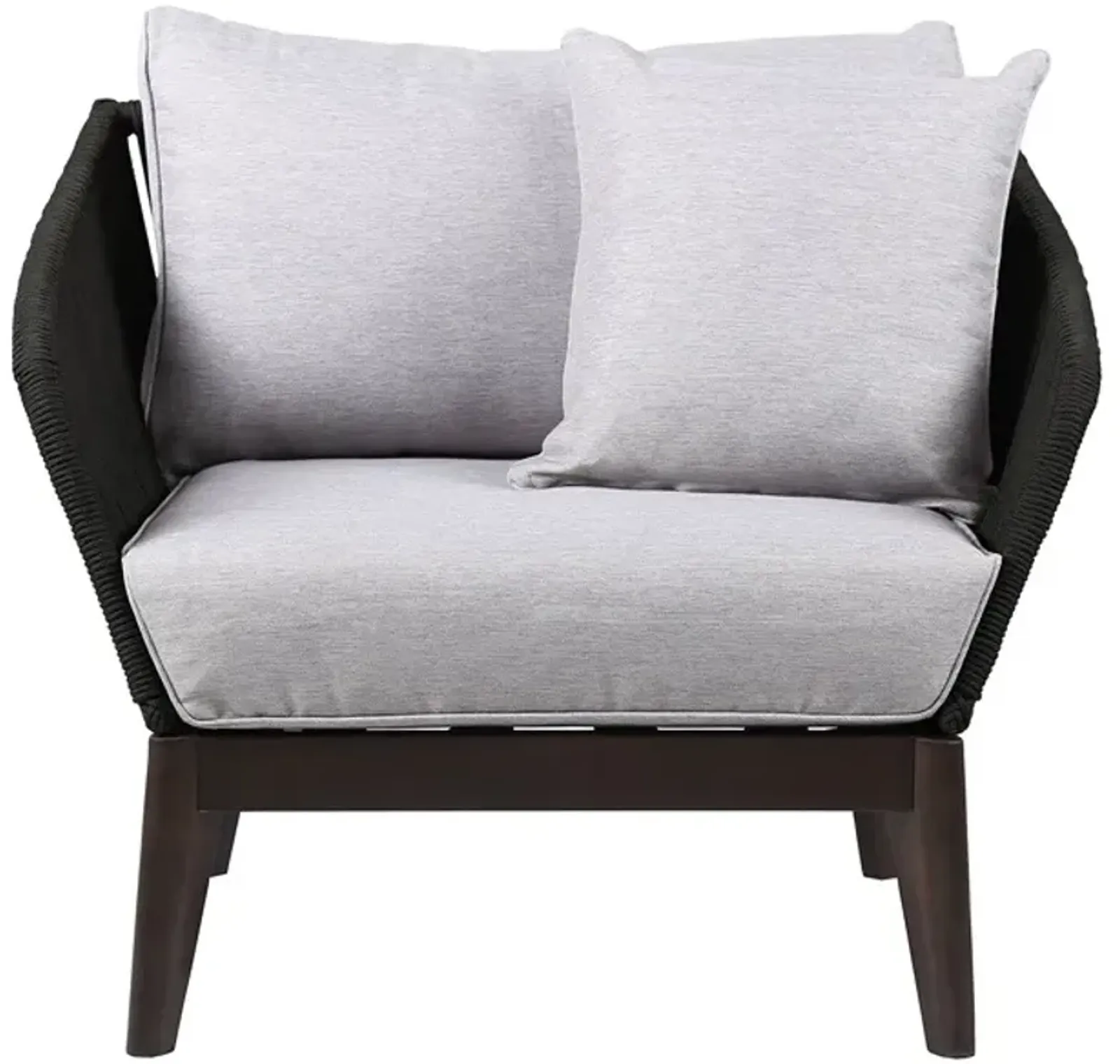 Armen Living Arno Charcoal/Gray Club Chair