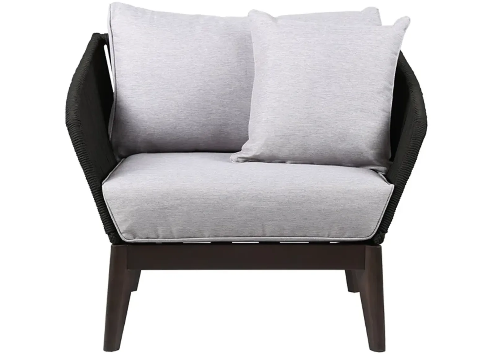 Armen Living Arno Charcoal/Gray Club Chair