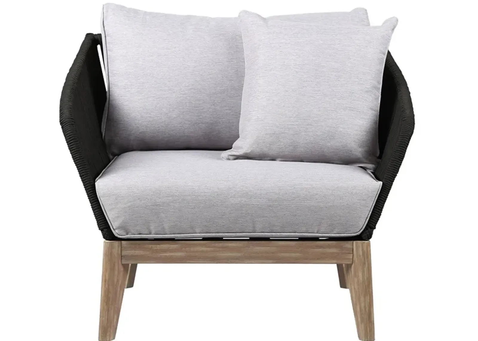 Armen Living Arno Charcoal/Gray Club Chair