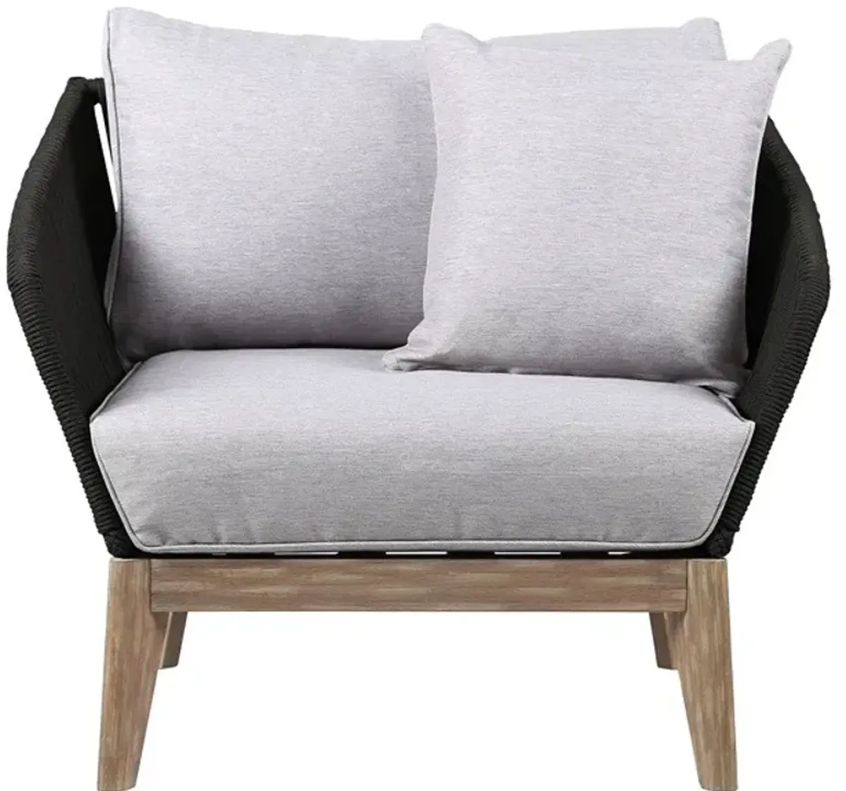 Armen Living Arno Charcoal/Gray Club Chair