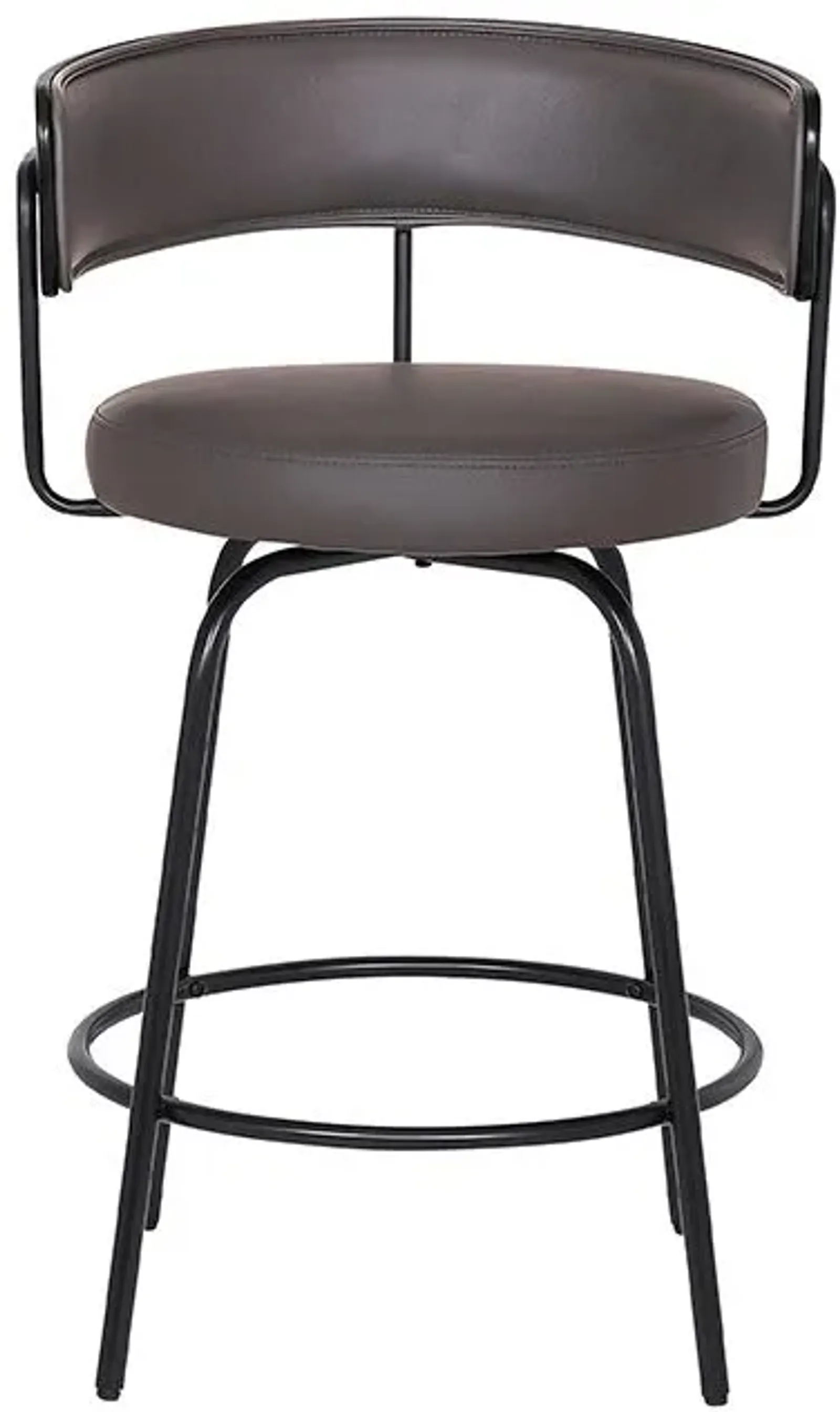 Armen Living Avalon Gray 30" Swivel Bar Stool