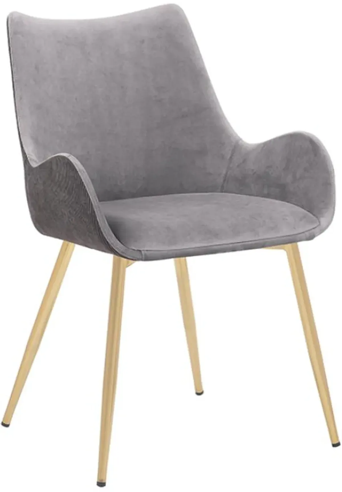 Armen Living Avery Gold/Grey Dining Room Chair