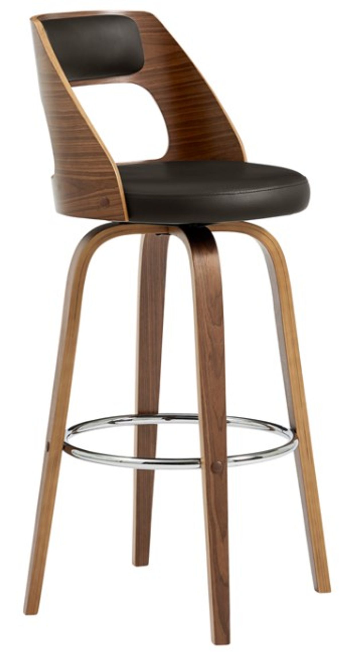 Armen Living Axel Brown 26" Swivel Counter Stool