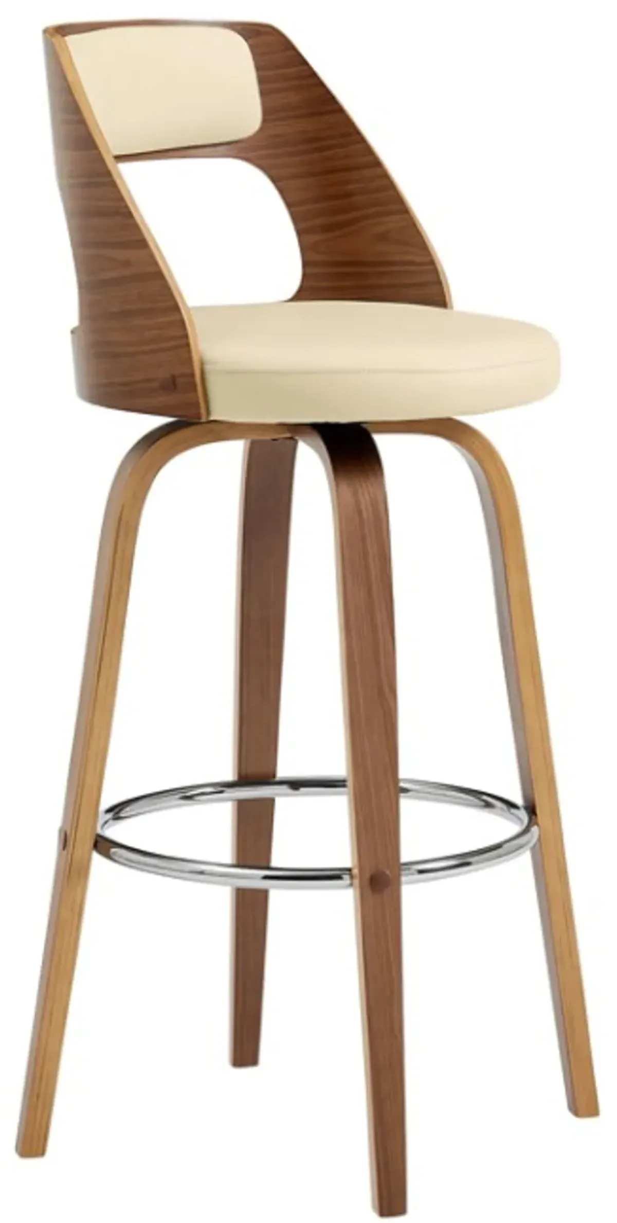 Armen Living Axel Cream 26" Swivel Counter Stool