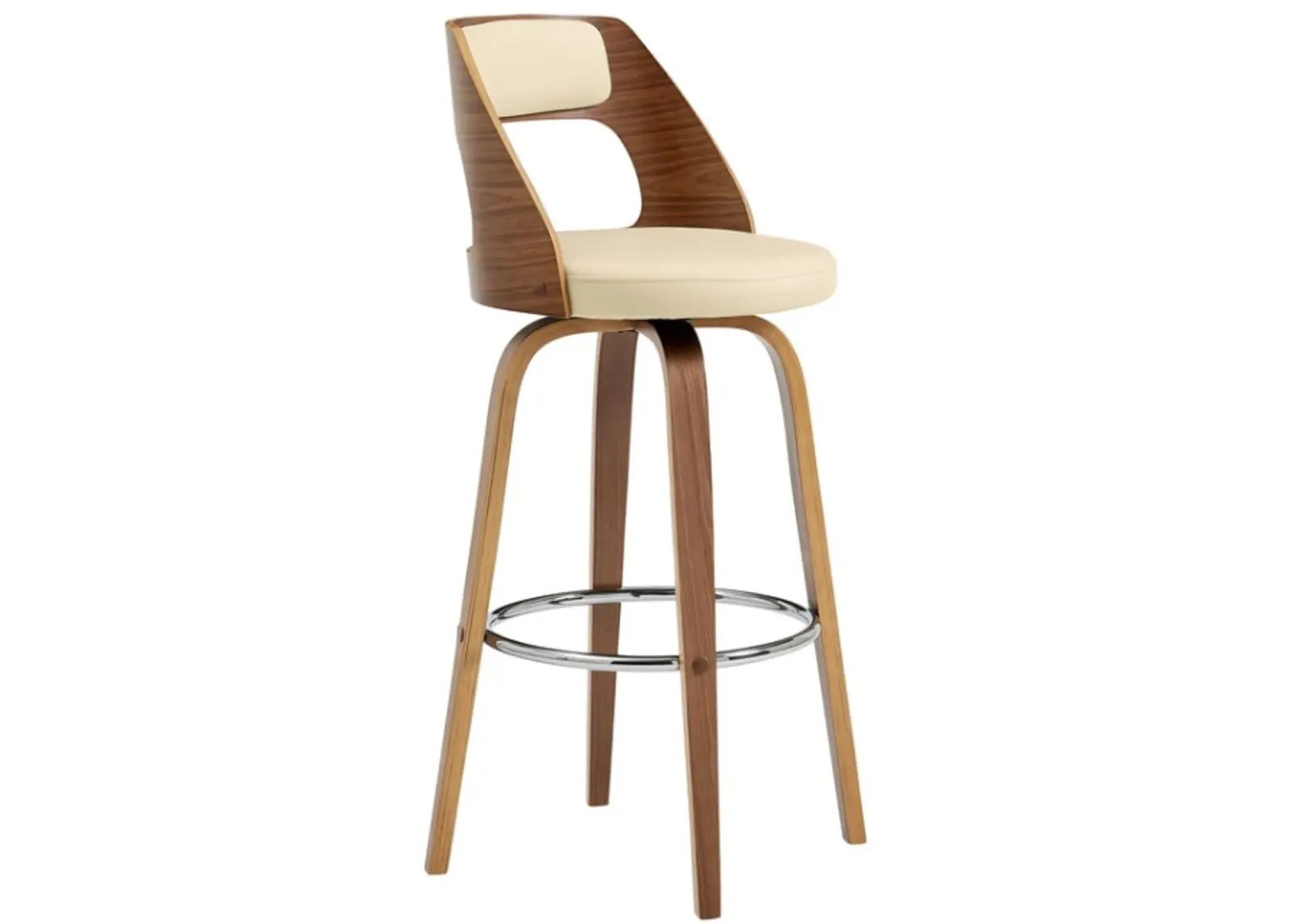 Armen Living Axel Cream 30" Swivel Bar Stool