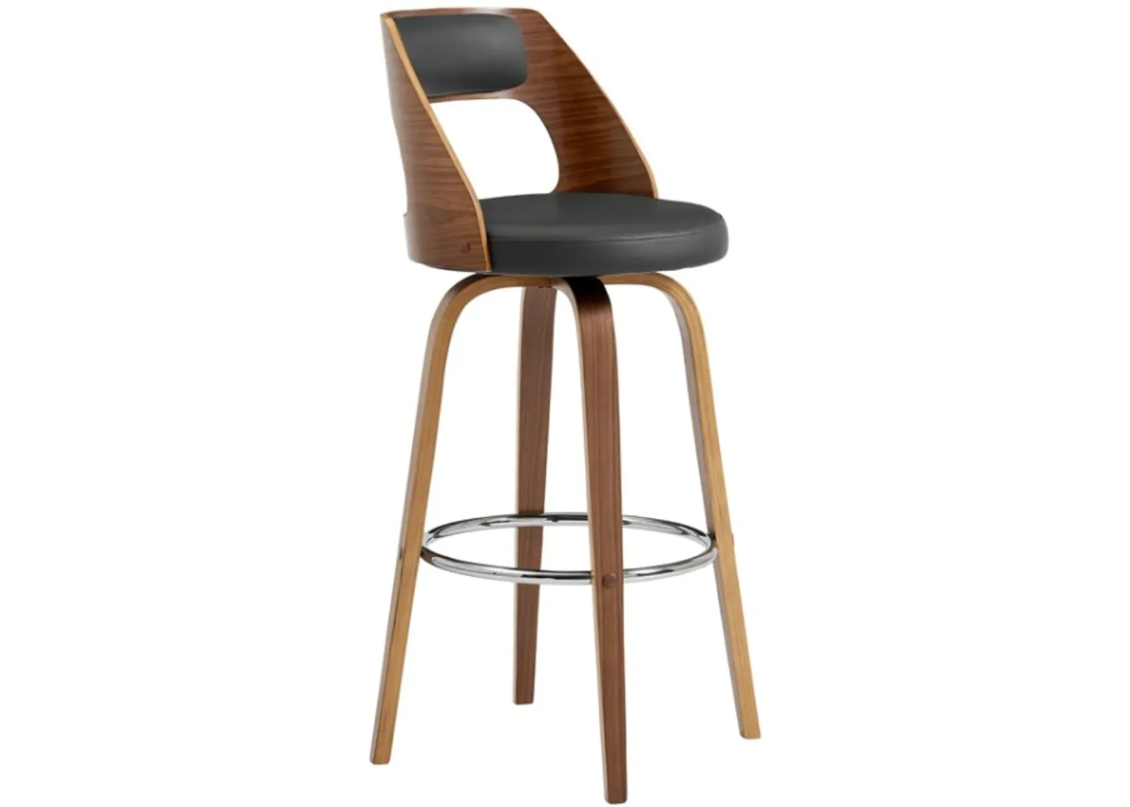 Armen Living Axel Gray 30" Swivel Bar Stool