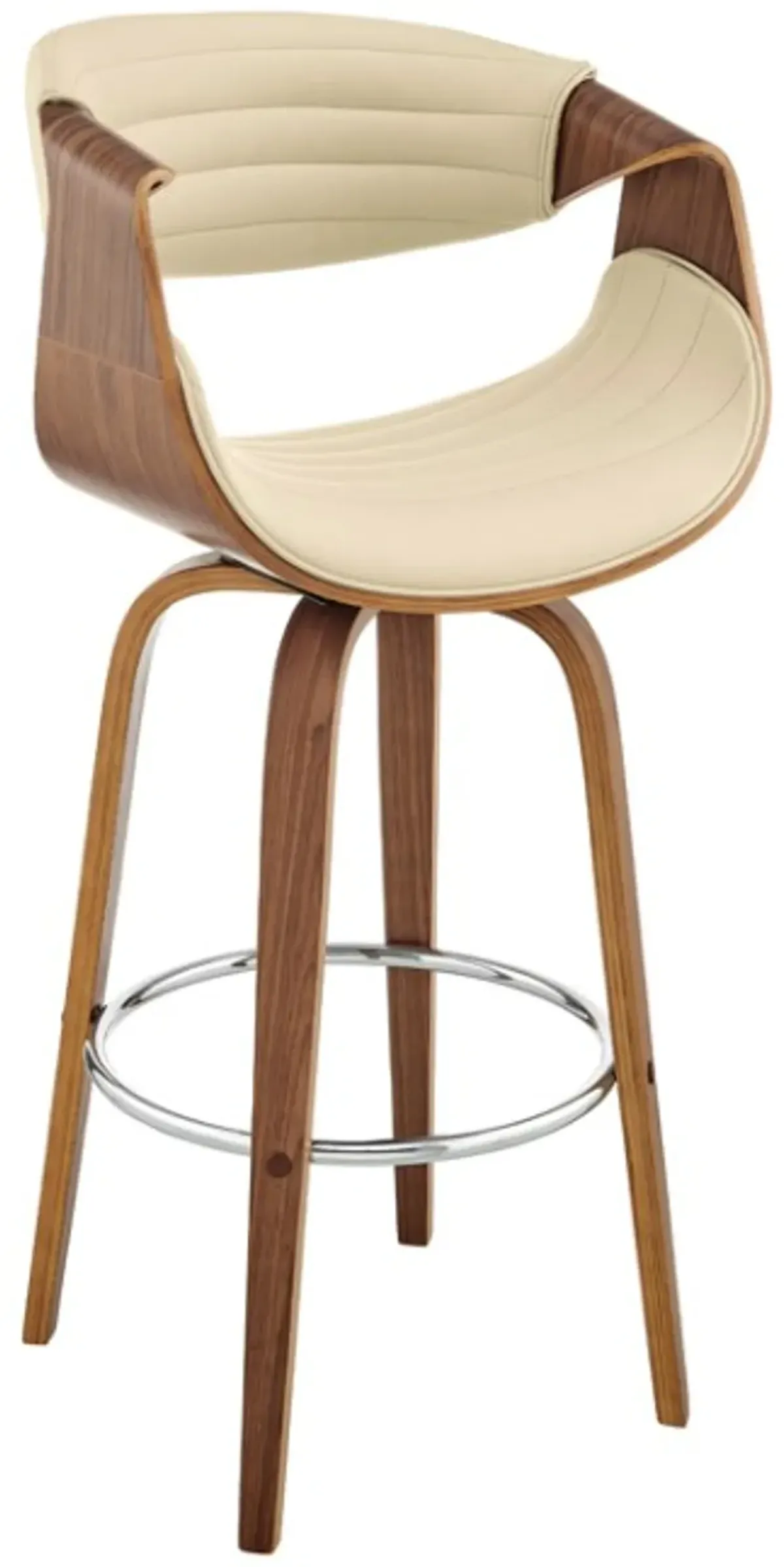 Armen Living Arya Cream 26" Swivel Counter Stool