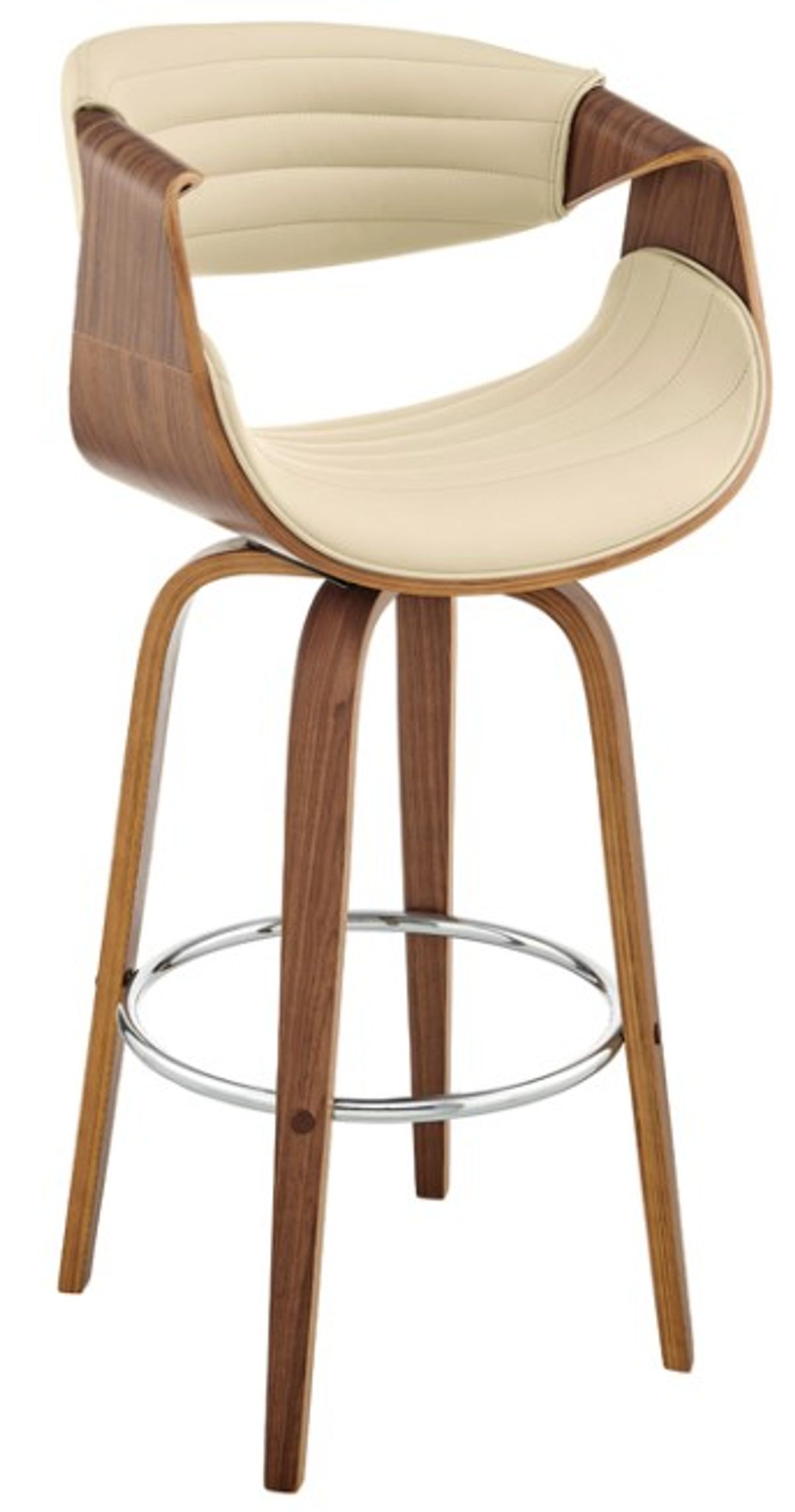 Armen Living Arya Cream 30" Swivel Bar Stool