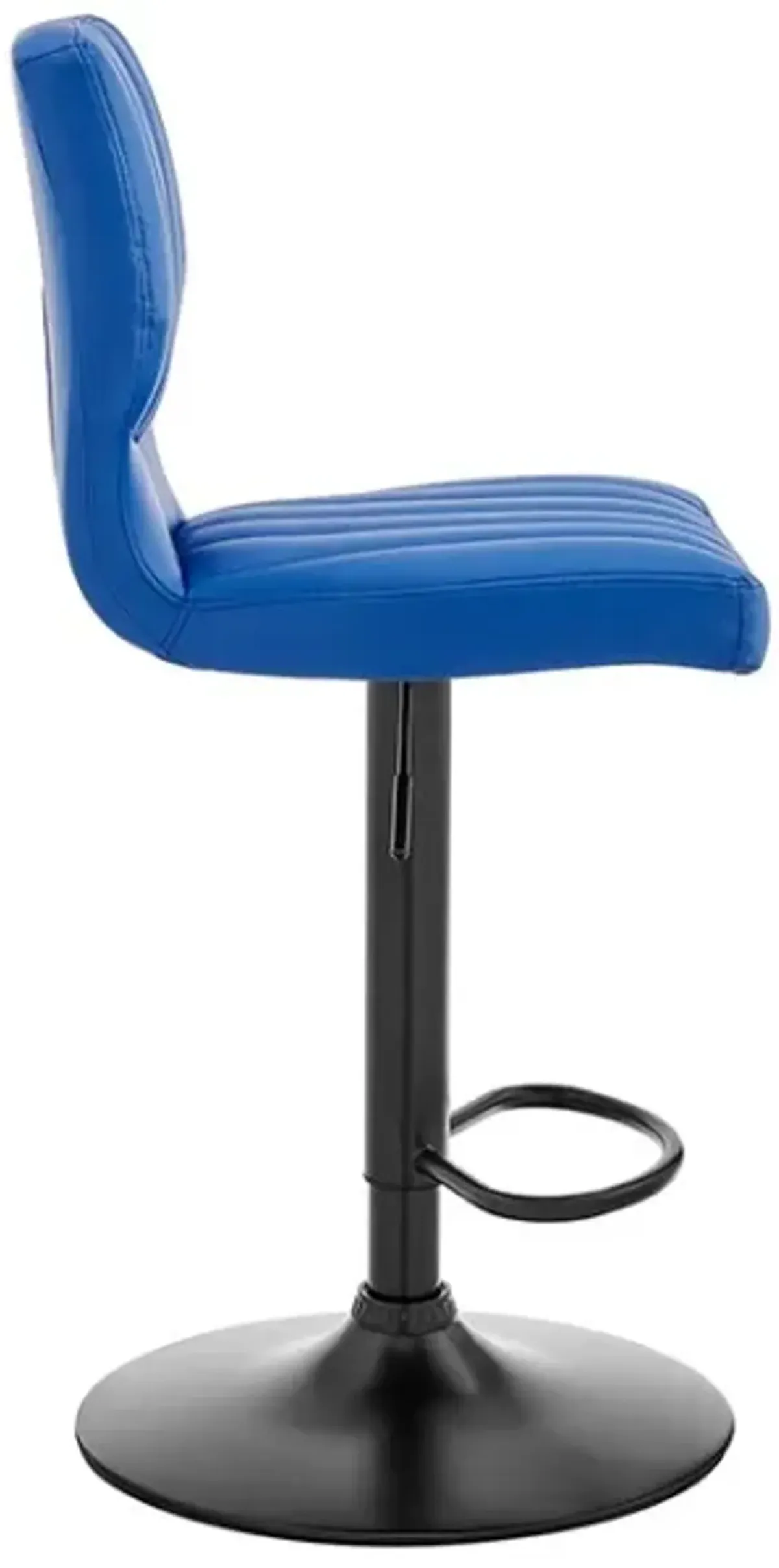 Armen Living Bardot Blue Adjustable Swivel Bar Stool